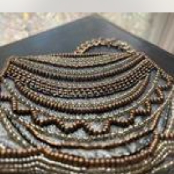 **1990s** beaded metallic evening bag - Picture 4 of 5